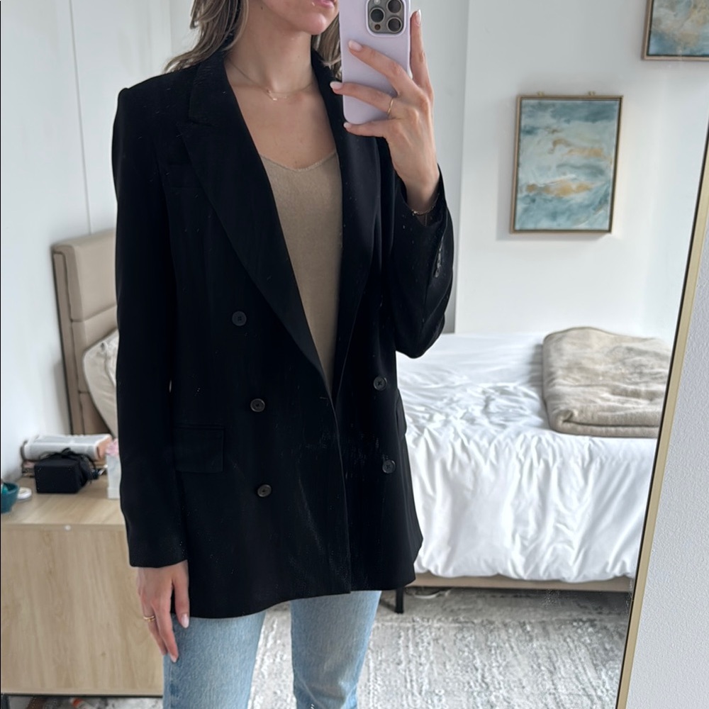Babaton Black Relaxed Fit Blazer